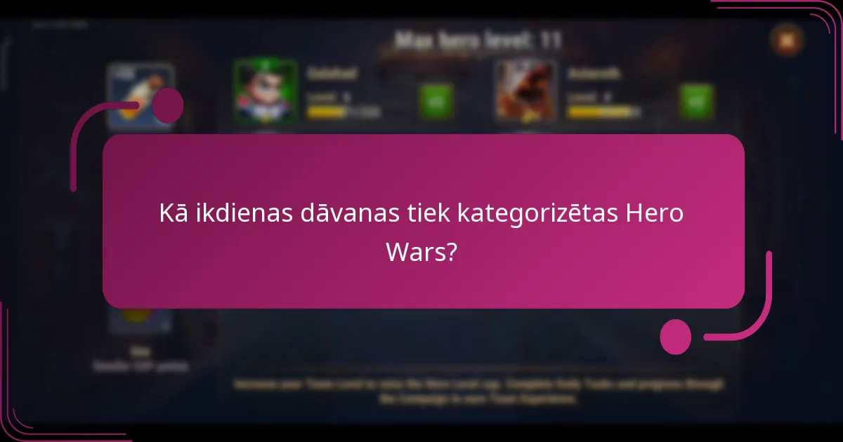 Kādi ir ieguvumi no ikdienas dāvanu vākšanas Hero Wars?