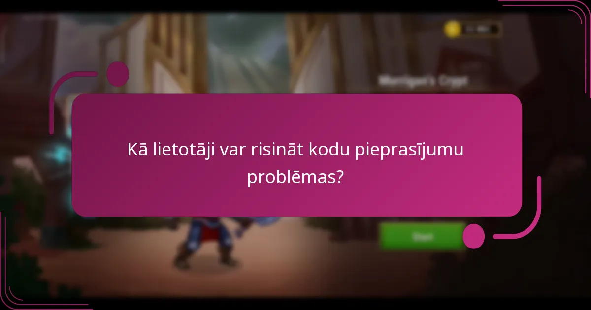 Kā lietotāji var risināt kodu pieprasījumu problēmas?